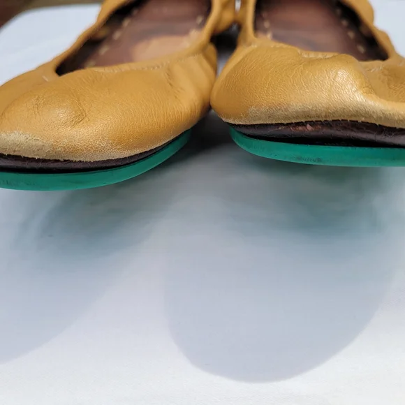 Tieks Tan Leather Ballet Flats Size 8 - Picture 3 of 4